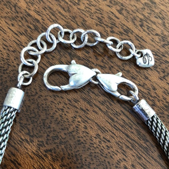 Vintage Retired Brighton Large Mesh Link  Add A Charm  Necklace - Picture 2 of 14